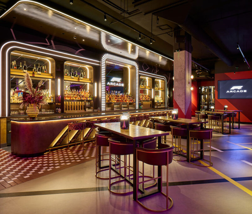 F1 Arcade Washington DC Ideoli Lighting