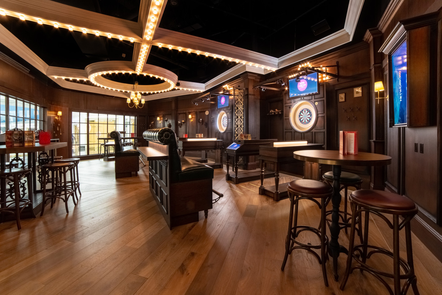 Flight Club Ideoli Custom Lighting Manufacturer Vegas