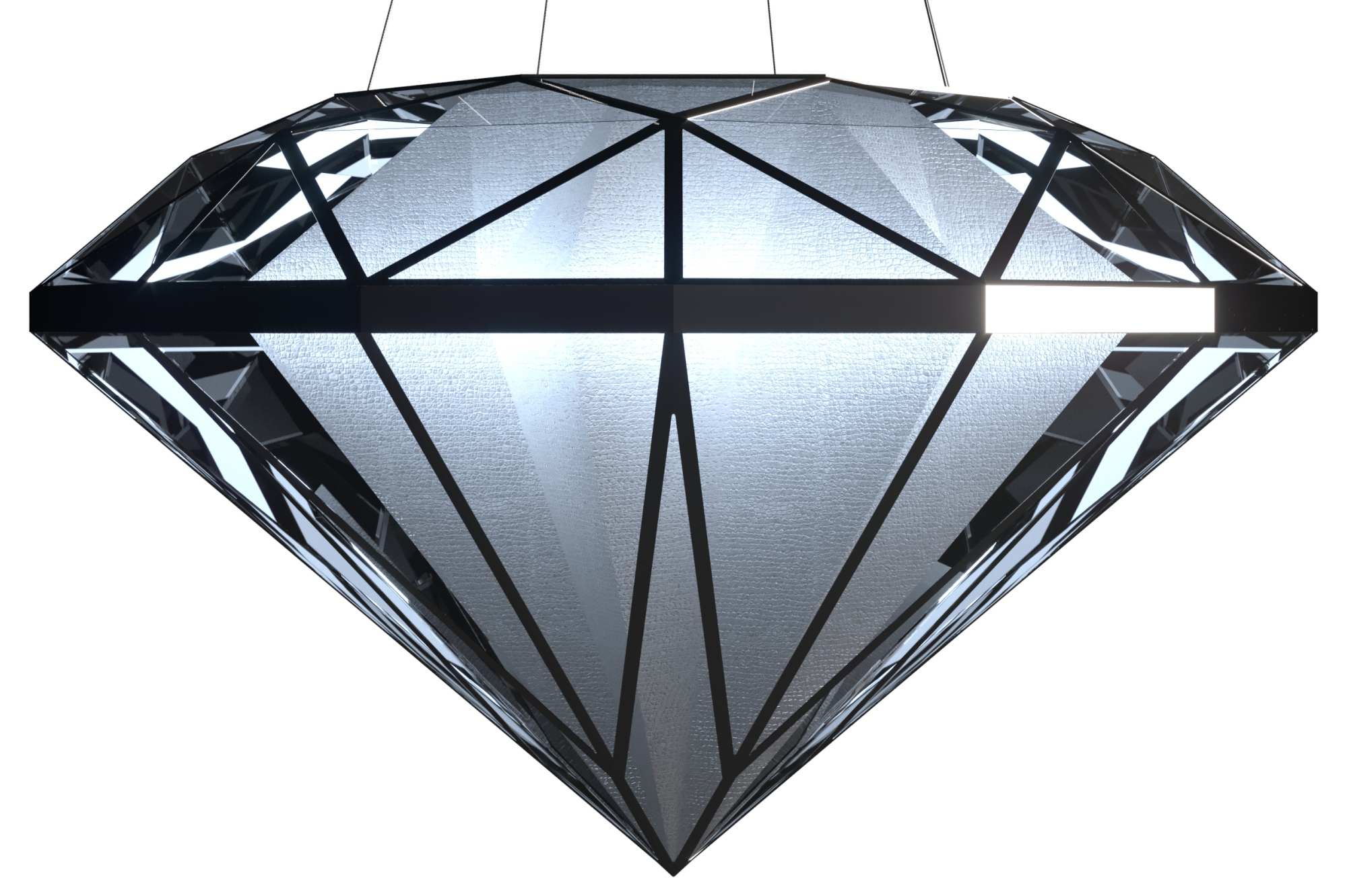 Ideoli invigorates national jewelry retail store with installation of custom LED diamond chandelier product